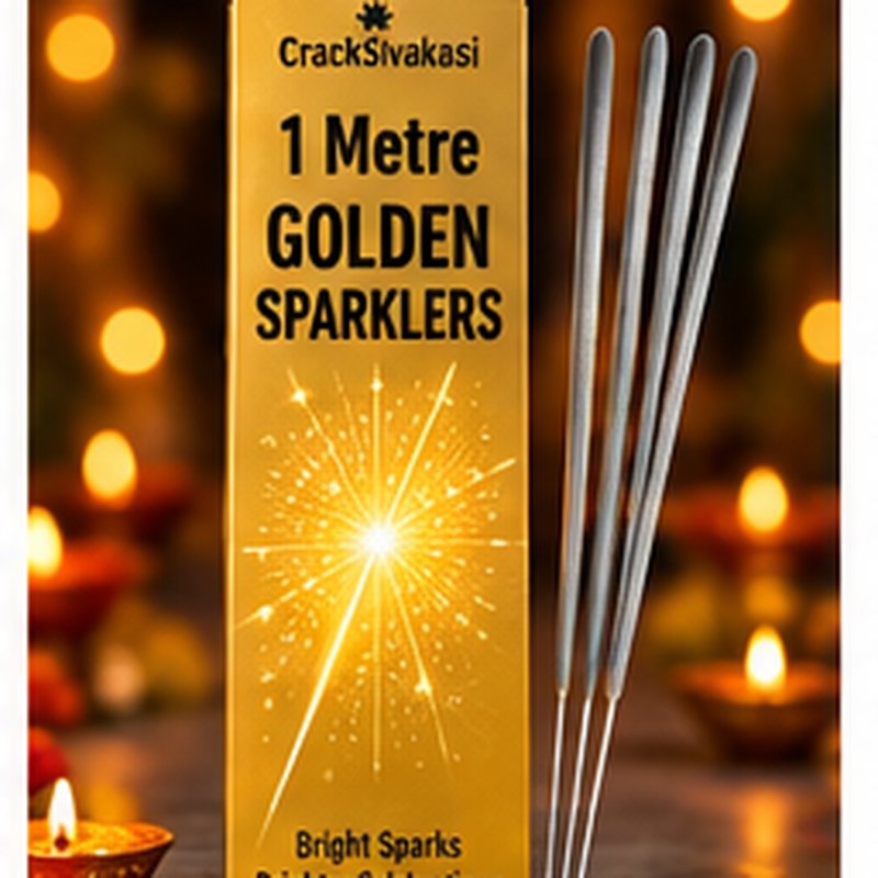 1 Metre Golden Sparklers