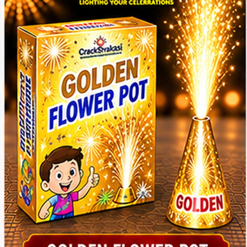 Golden Flower Pot