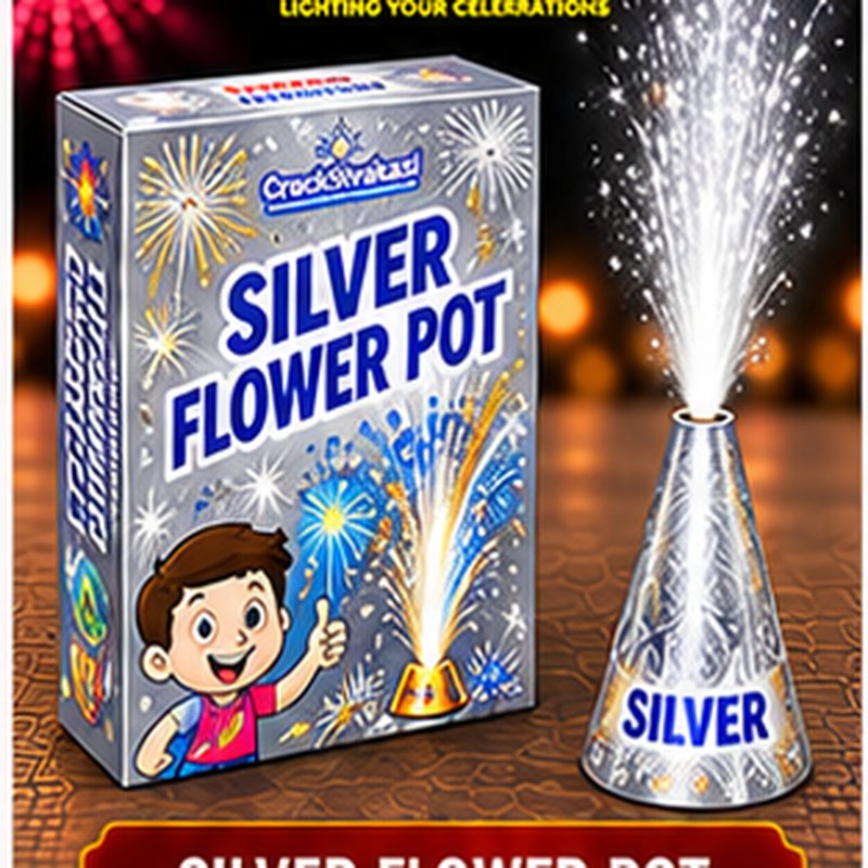 Silver Flower Pot